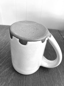The "Maker's Mark" Farmhouse Mug in Stoneware White