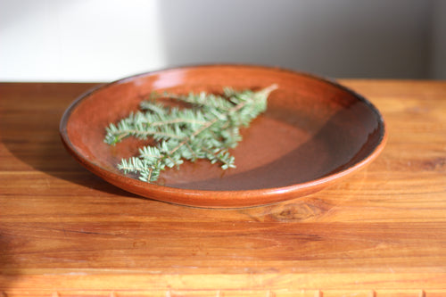 Platter in Rust Belt 11.5 inch diameter