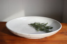 Platter in Stoneware White 14 inch diameter