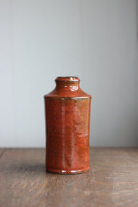 Bottle Vase in Rust Belt Red