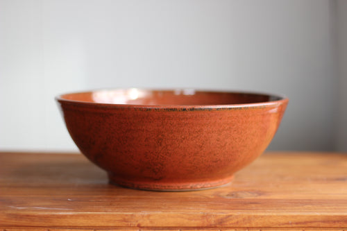 Large Bowl in Rust Belt 1O.5 inch diameter